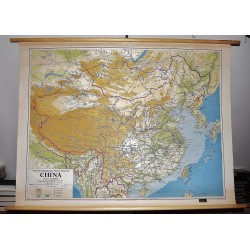 Philip's Regional Wall Map of China (Large Pull Down Map)